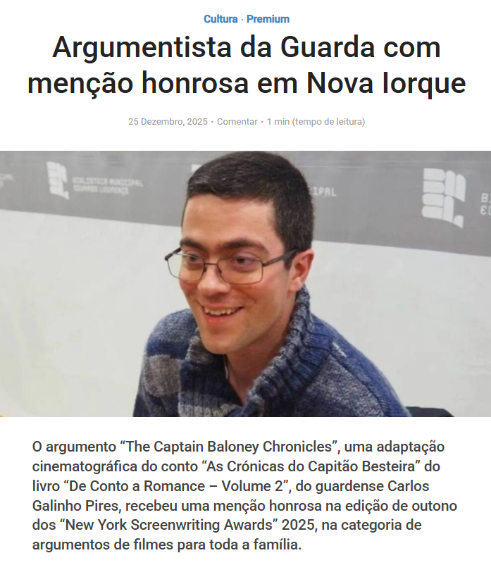 Artigo sobre a 2ª menção honrosa